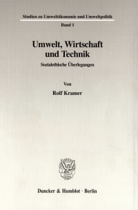 Cover Umwelt, Wirtschaft und Technik