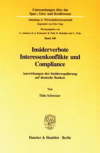 Cover Insiderverbote, Interessenkonflikte und Compliance