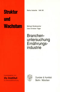 Cover Branchenuntersuchung Ernährungsindustrie