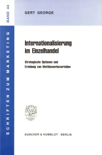 Cover Internationalisierung im Einzelhandel