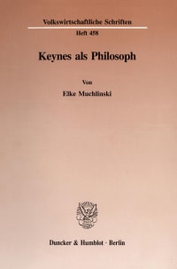 Cover Keynes als Philosoph