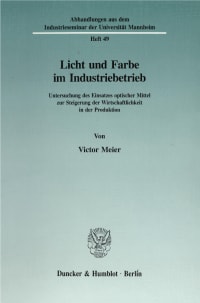 Cover Licht und Farbe im Industriebetrieb