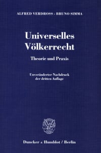 Cover Universelles Völkerrecht