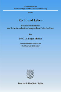 Cover Recht und Leben