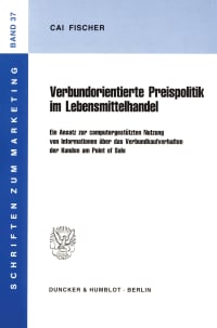 Cover Verbundorientierte Preispolitik im Lebensmittelhandel