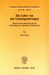 Cover Die Lehre von den Leistungsstörungen