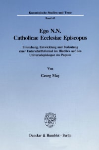 Cover Ego N.N. Catholicae Ecclesiae Episcopus