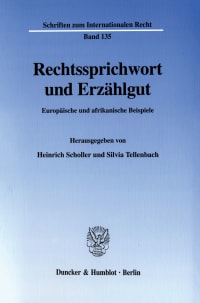 Cover Rechtssprichwort und Erzählgut