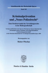 Cover Kriminalprävention und »Neues Polizeirecht«