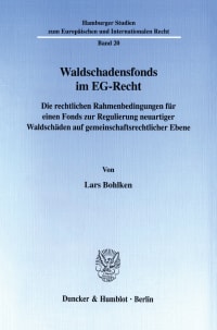 Cover Waldschadensfonds im EG-Recht