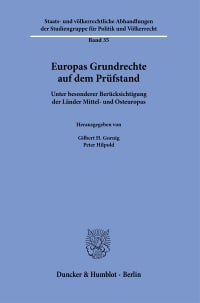 Cover Europas Grundrechte auf dem Prüfstand