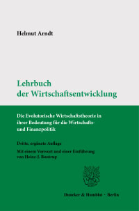 Cover Lehrbuch der Wirtschaftsentwicklung