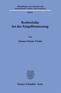 Cover Rechtsrisiko bei der Entgeltbemessung