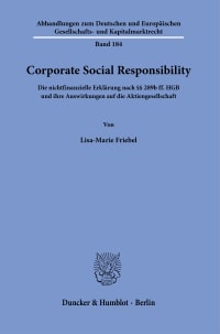 Cover Corporate Social Responsibility