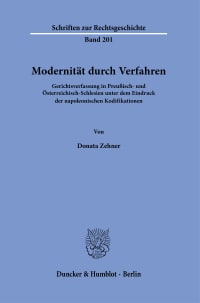 Cover Modernität durch Verfahren