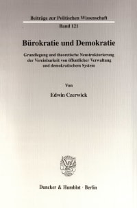 Cover Bürokratie und Demokratie