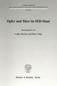 Cover Opfer und Täter im SED-Staat