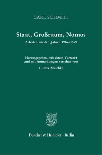 Cover Staat, Großraum, Nomos