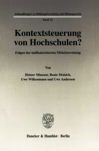 Cover Kontextsteuerung von Hochschulen?