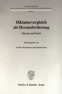 Cover Diktaturvergleich als Herausforderung