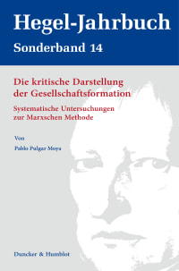 Cover Die kritische Darstellung der Gesellschaftsformation