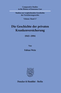 Cover Die Geschichte der privaten Krankenversicherung