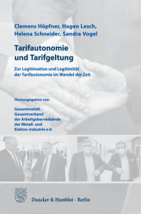 Cover Tarifautonomie und Tarifgeltung