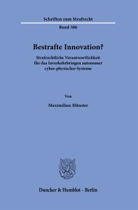 Cover Bestrafte Innovation?