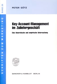 Cover Key-Account-Management im Zuliefergeschäft