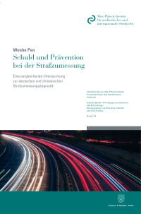 Cover Schuld und Prävention bei der Strafzumessung