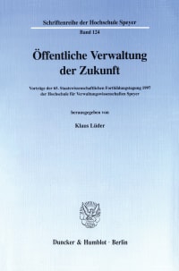 Cover Öffentliche Verwaltung der Zukunft