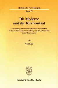 Cover Die Moderne und der Kirchenstaat