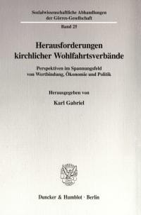 Cover Herausforderungen kirchlicher Wohlfahrtsverbände