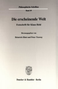 Cover Die erscheinende Welt