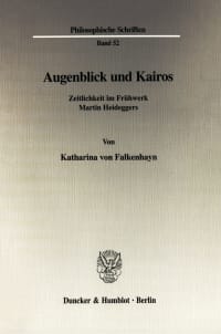 Cover Augenblick und Kairos