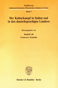 Cover Der Kulturkampf in Italien und in den deutschsprachigen Ländern