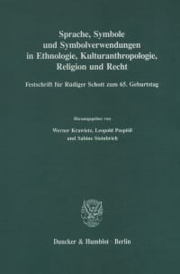 Cover Sprache, Symbole und Symbolverwendungen in Ethnologie, Kulturanthropologie, Religion und Recht