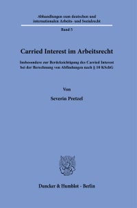 Cover Carried Interest im Arbeitsrecht