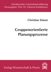 Cover Gruppenorientierte Planungsprozesse