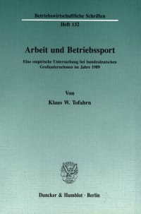 Cover Arbeit und Betriebssport