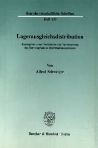 Cover Lagerausgleichsdistribution