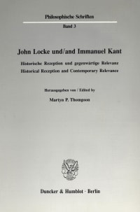 Cover John Locke und / and Immanuel Kant