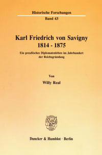 Cover Karl Friedrich von Savigny 1814–1875