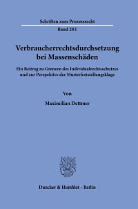 Cover Verbraucherrechtsdurchsetzung bei Massenschäden