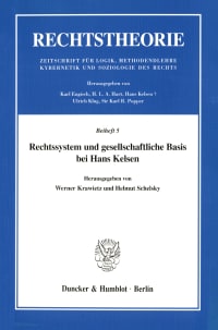 Cover Rechtssystem und gesellschaftliche Basis bei Hans Kelsen