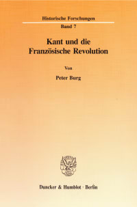 Cover Kant und die Französische Revolution