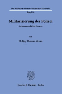 Cover Militarisierung der Polizei