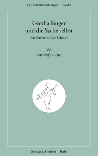 Cover Gretha Jünger und die Sache selbst