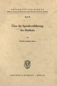 Cover Über die Sprachverführung des Denkens