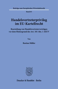 Cover Handelsvertreterprivileg im EU-Kartellrecht